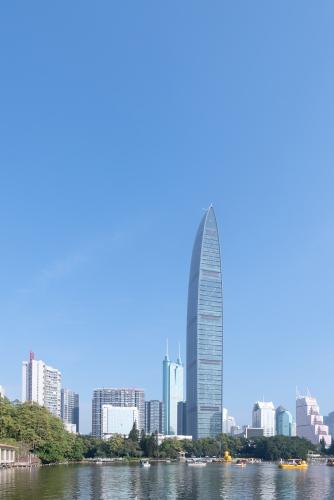 深圳城市摩天大楼建筑特写