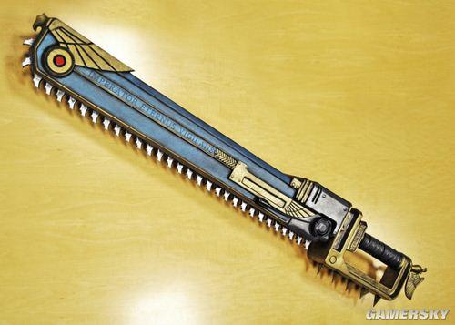 战锤40k星际战士链锯剑11全真模型彰显暴力美学