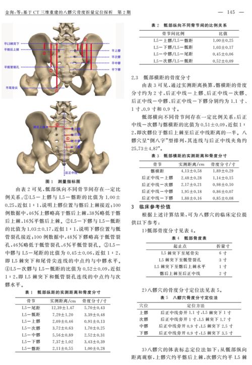 基于ct三维重建的八髎穴骨度折量定位探析-南京中医药大学学报.