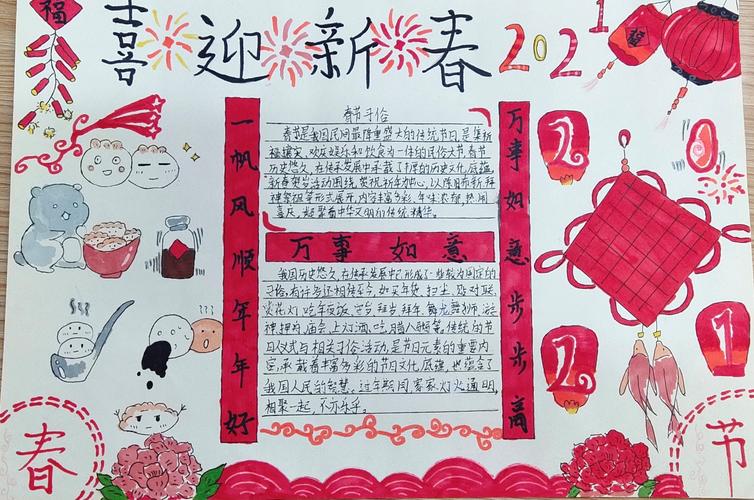 合肥北城中学东校区开展"浓情·寻梦"印象春节手抄报和摄影比赛