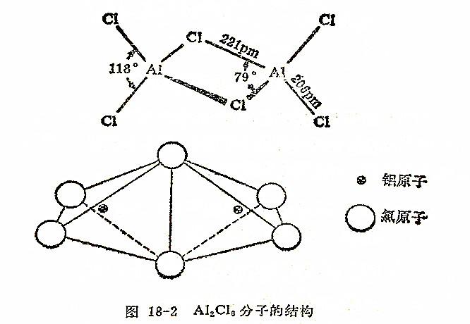 三氯化铝溶于有机溶剂或处于熔融状态时都以共价的二聚分子al2cl6形式
