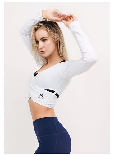 hotsuit 健身衣 女 2020 春夏 新款 修身休闲弹力 长袖 塑形短款上衣