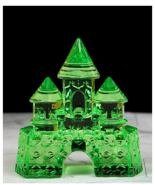 超大号宝石儿童塑料玩具城堡水晶摆件男女孩圣诞礼物亚克力奖励品 玫