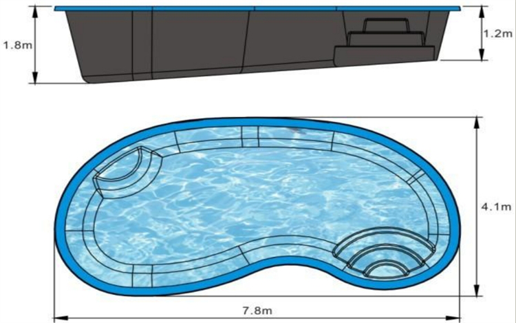 私家别墅泳池定制工程法国戴高乐整体泳池绿洲系列