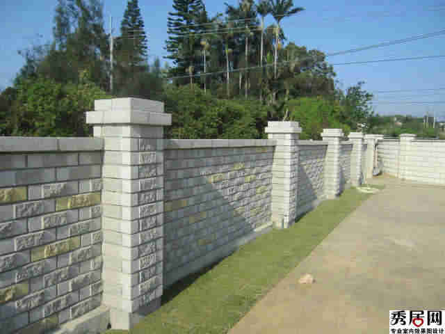 别墅围墙都有哪几种 5款别墅围墙款式高度造型装修效果图