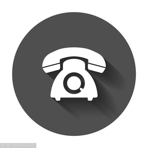 电话图标古老的电话符号与长