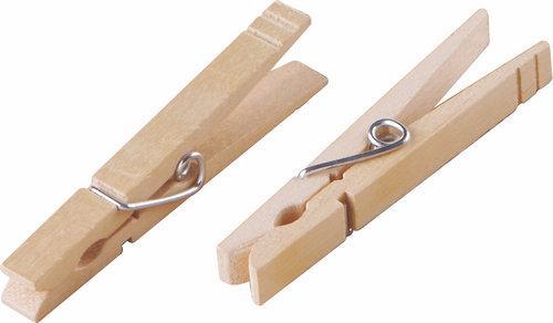 wooden pegs