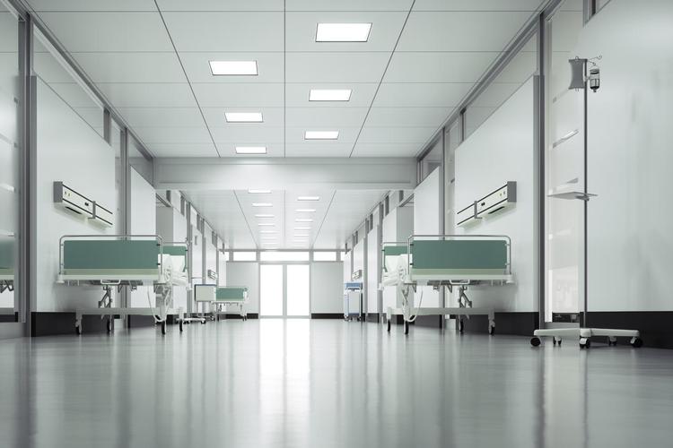 空医院地板高质量呈现黄色简约大气全屋定制家具展板海报白色背景白色
