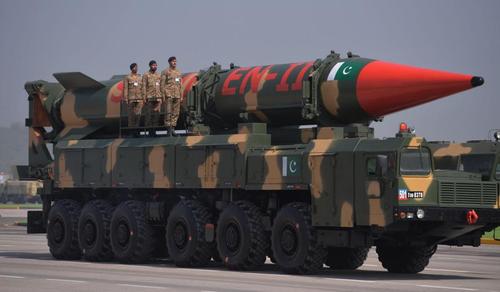 图为巴基斯坦沙欣3导弹