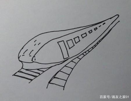 简笔画:高速列车怎么画,如何画高速列车?
