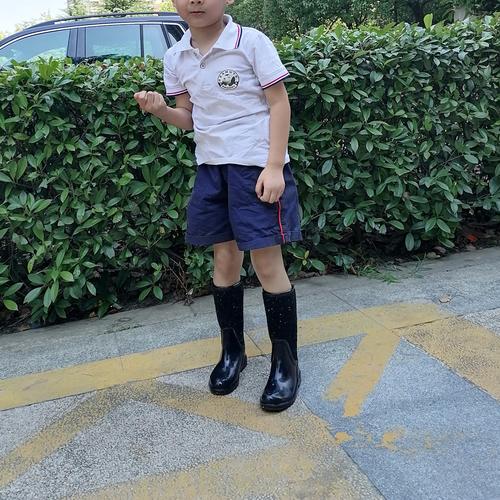 迪士尼新品3-13岁小孩子穿的中小大童鞋男女儿童雨鞋防水靴套鞋橡胶鞋