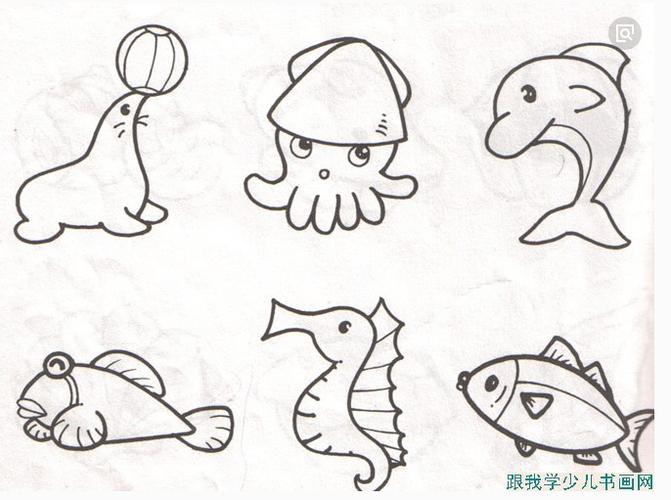 有没有简单的海洋生物简笔画