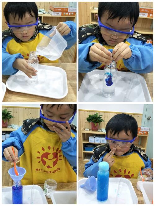 小实验,大科学——湘乡市小哈佛幼稚园小一班科学实验之彩虹喷泉