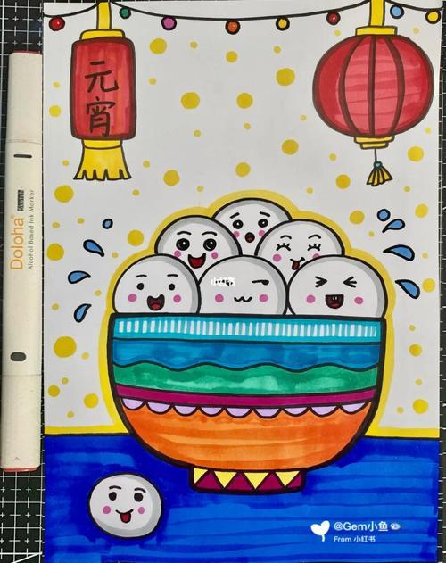 春节和元宵节的儿童画课程准备1.课程类型传统节日主题课程2.
