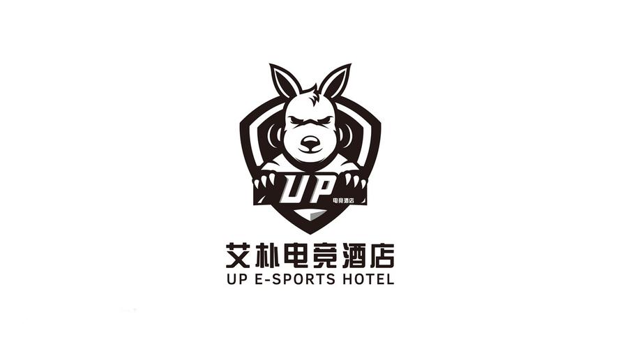 up电竞酒店logo vi