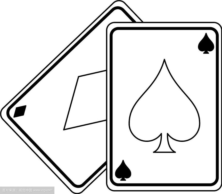 休闲扑克牌分黑白两种