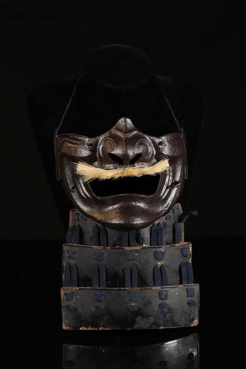 日本-menpo 18世纪武士铁面具