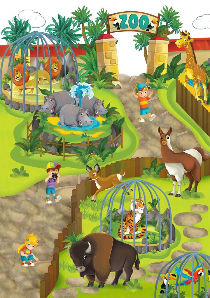 卡通动物园,孩子们的卡通动物园-游乐园-插图