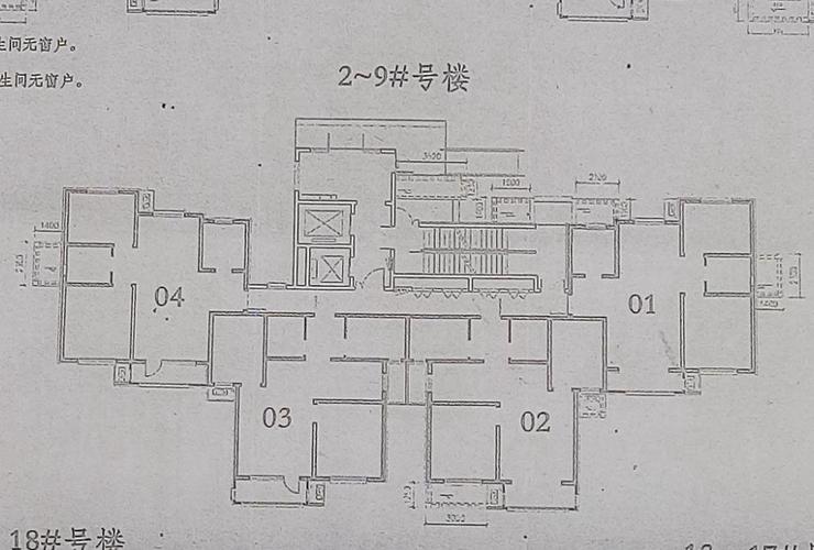 秦铁佳园2~9号楼首层平面图