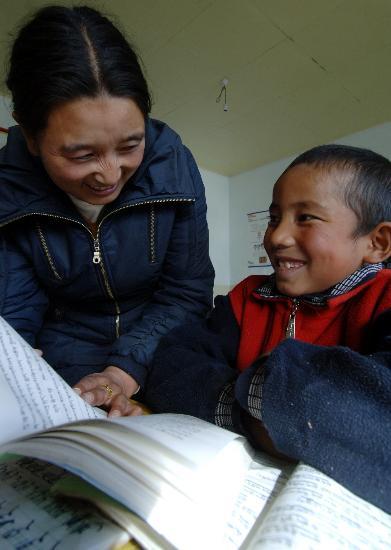 正文      11月21日,西藏堆龙德庆县羊达乡通嘎村教学点的次仁德吉
