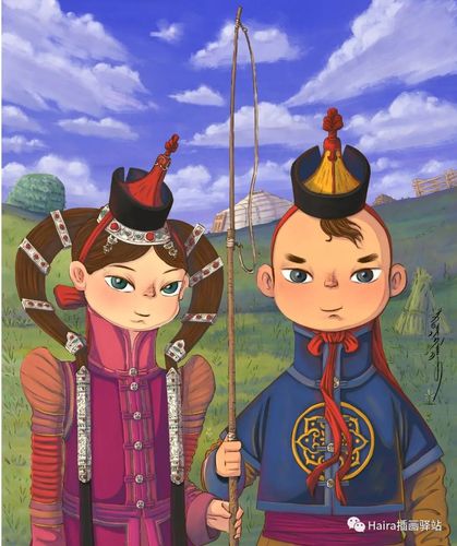 原创插图庆六一内蒙古儿童插画线上联展