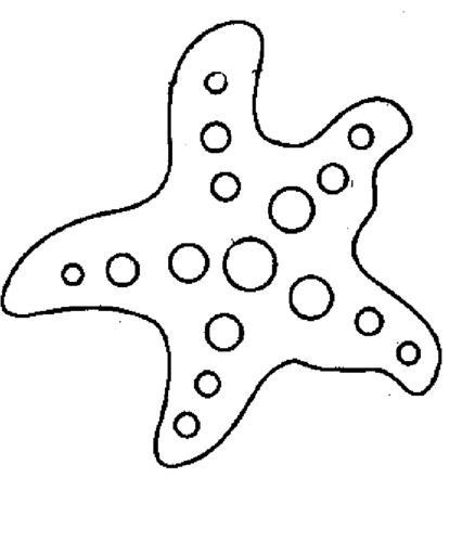 简单好看的海星简笔画 海洋生物简笔画 - 9252儿童网