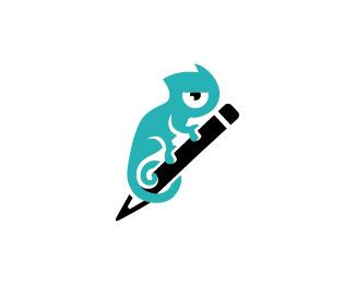 创意logo欣赏爬行动物蜥蜴