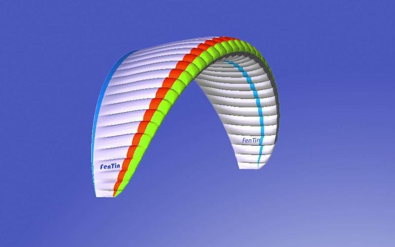 rc滑翔伞伞头设计
