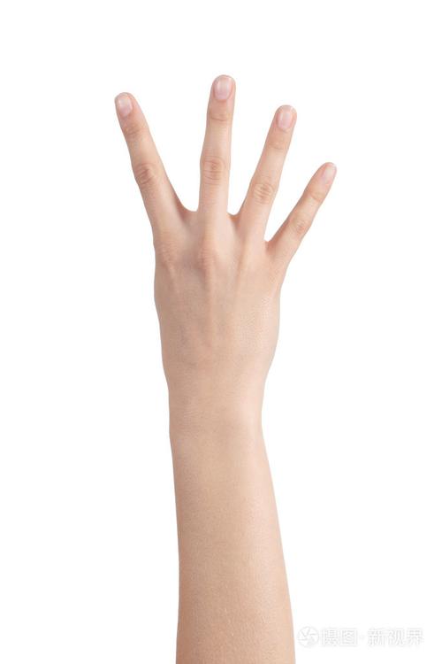 女人的手显示四个手指照片-正版商用图片06219e-摄图新视界