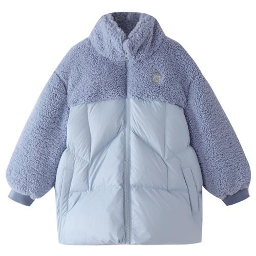 安奈儿女童短款羽绒服2021冬季新款休闲保暖舒适洋气加厚