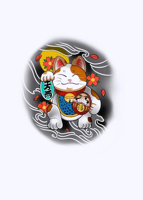 安阳纹身  #郑州纹身  #招财猫纹身