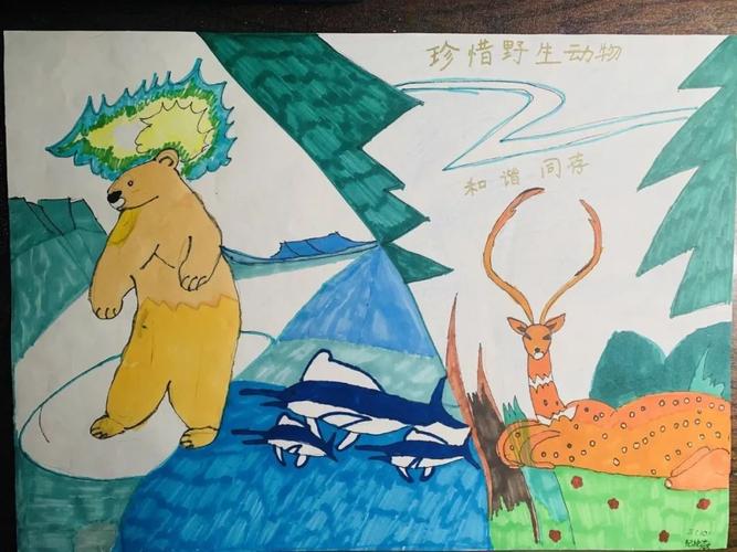 六一儿童节丨童心齐绘生物多样性日主题绘画优秀作品展播来喽