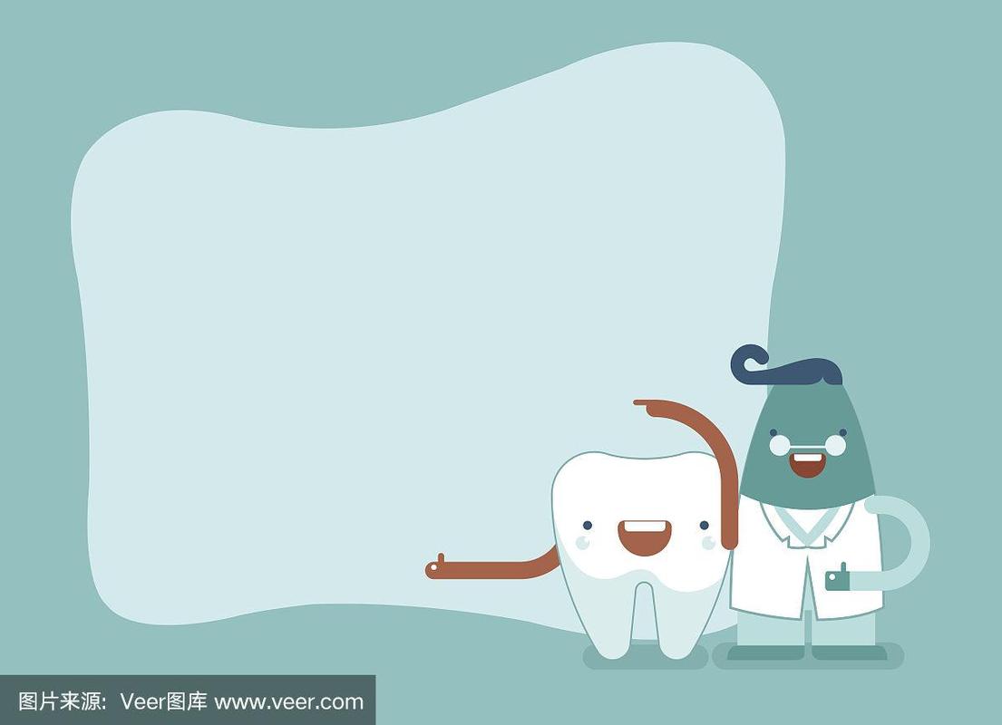 牙科,牙齿和牙医的背景2
