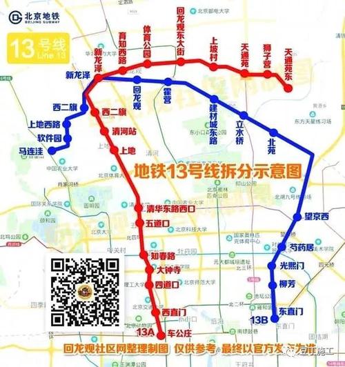 [分享]为京张高铁"让路" 北京地铁13号线将拆为a,b线