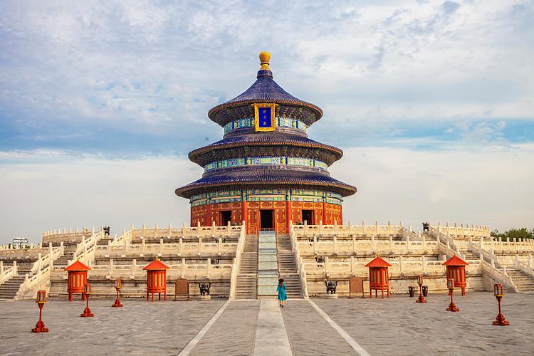 北京天坛公园祈年殿景观