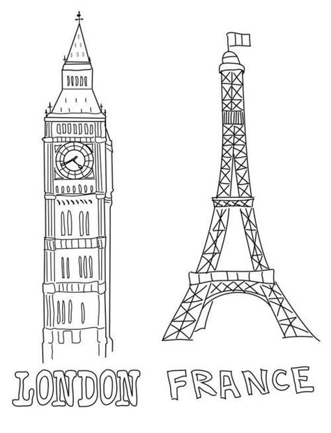 关于伦敦的简笔画大本钟英国简笔画图片大全英国简笔画大全带颜色英国
