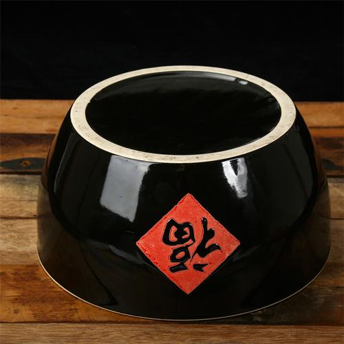 水缸加厚福字缸米缸水缸特色农家乐传统创意土陶瓷菜缸甜酒碗汤碗
