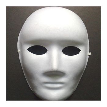 白色面具 男女纸浆面具 手绘面具 人脸面具 白面具
