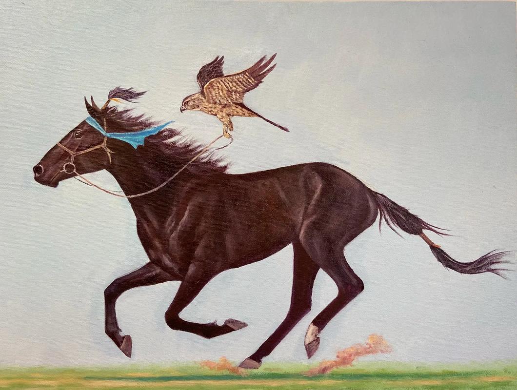 每天画一幅马#画一匹骏马 #草原文化了解一下 - 抖音