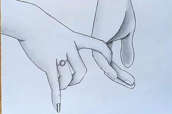 10:01【手绘】浪漫的情侣手牵着手铅笔素描__怎样画手牵着手简介
