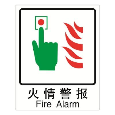 安赛瑞 safeware 20039 消防安全标识(火情警报)高性能自发光塑料板