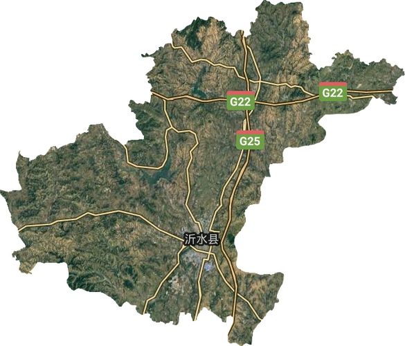 沂水县高清卫星地图