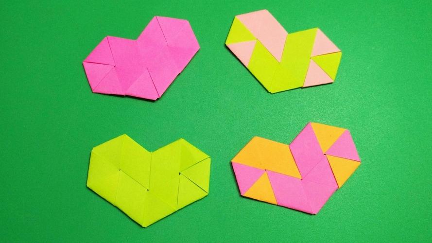 2分钟教你用两根纸条折叠花心超简单的视频折纸教程