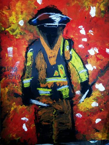 棒《火光里的英雄》 情感目标:让孩子们明白消防员工作的辛苦与伟大