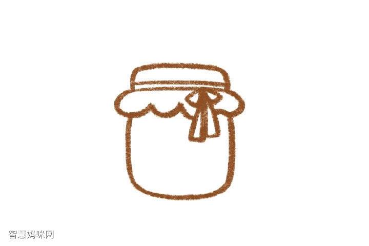 蜂蜜罐怎么画-图1简笔画作品完成图