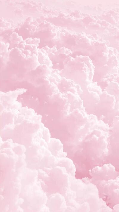 壁纸云朵粉色