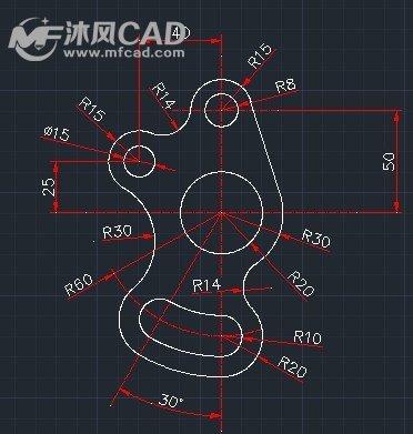cad练习圆弧的绘制技巧_autocad绘图技巧(二维)_沐风网