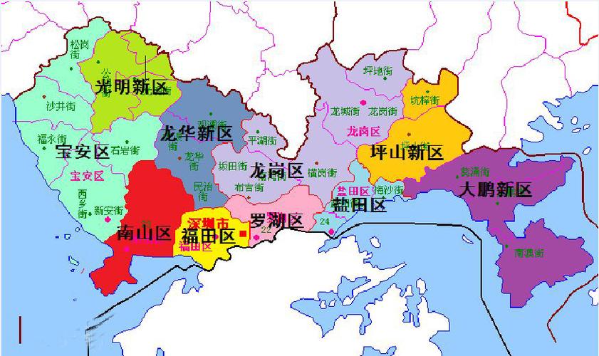 2,深圳地理位置地图