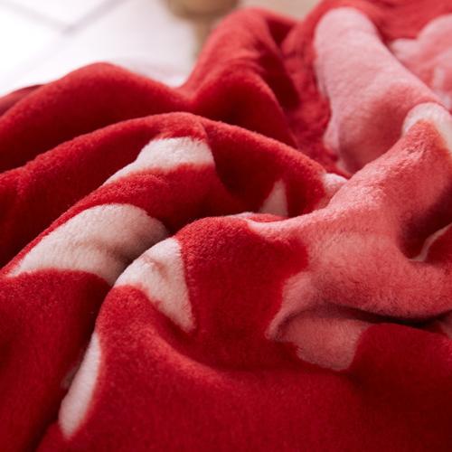 恒源祥100%纯羊毛毛毯羊绒毯加厚冬季盖毯婚庆床上用品羊毛毯子