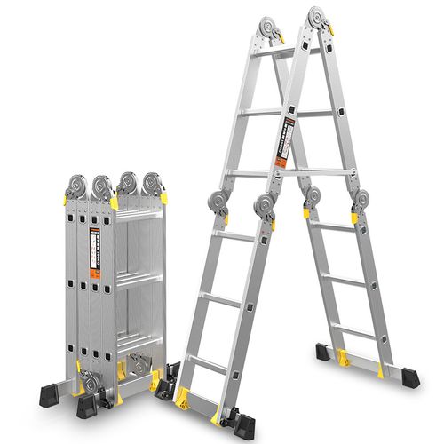爱莱仕折叠梯子人字梯铝合金加厚伸缩梯家用多功能升降梯工程楼梯